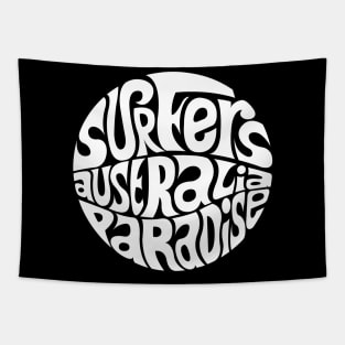 Surfers Paradise Australia - WHITE Tapestry
