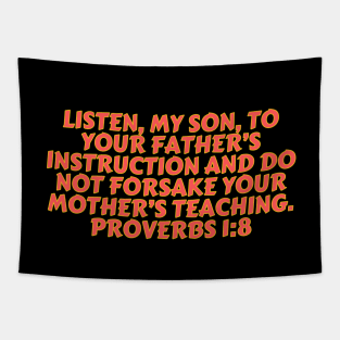 Bible Verse Proverbs 1:8 Tapestry