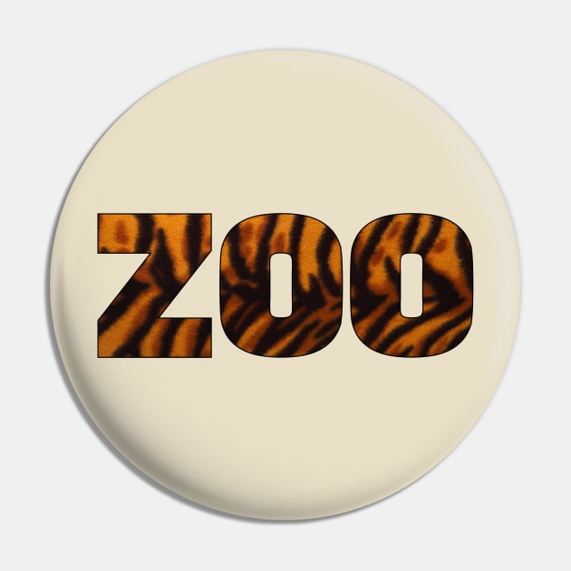 Zoo Tiger Pattern Pin by Anthony88