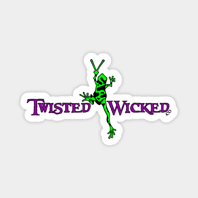 Twisted Wicked Peace Frog Magnet by twistedwicked