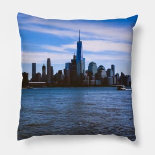 Manhattan Skyline Skyscrapers New York City Pillow