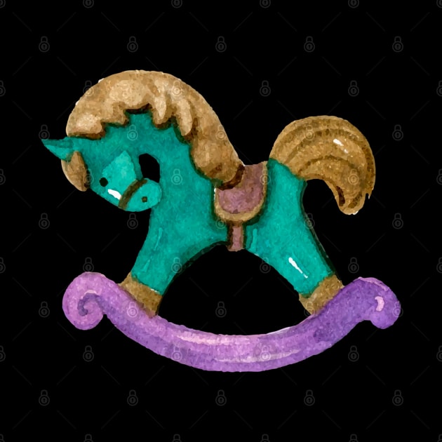 Carousel Merry Go Round Pony Horse by Happy Art Designs