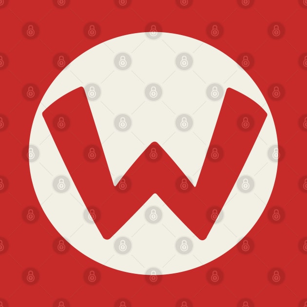 letter w red by persa