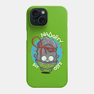 Christmas Coal Naughty But Cute! Phone Case