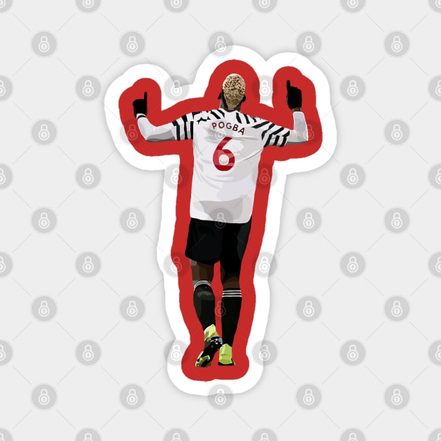 Paul Pogba Magnet by Webbed Toe Design's