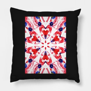 Rad Blue Mandala Kaleidoscope Pillow