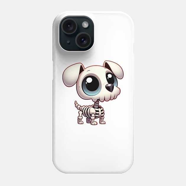 Cute Dog Skeleton Phone Case by Dmytro