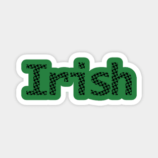 Irish Filled with Shamrocks St Patricks Day Magnet