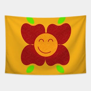 Happy Apples and Oranges Flower Tapestry