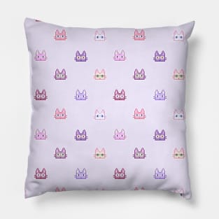 Pixel Meow Pattern Pillow