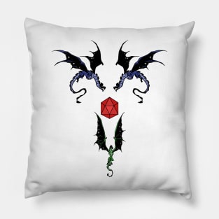 RPG game dragons soaring to the powerful game dice Pillow