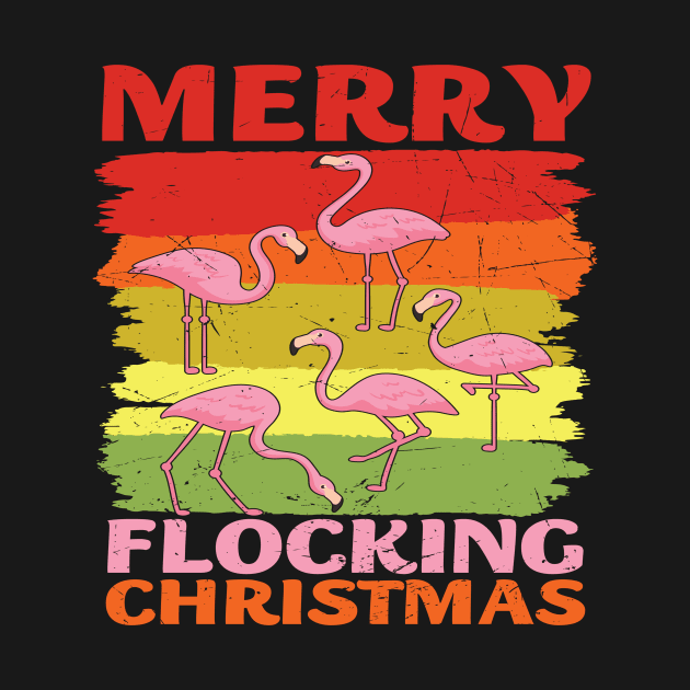 A Flamboyance of Flamingos wish you a Merry Flocking Christmas by 1AlmightySprout