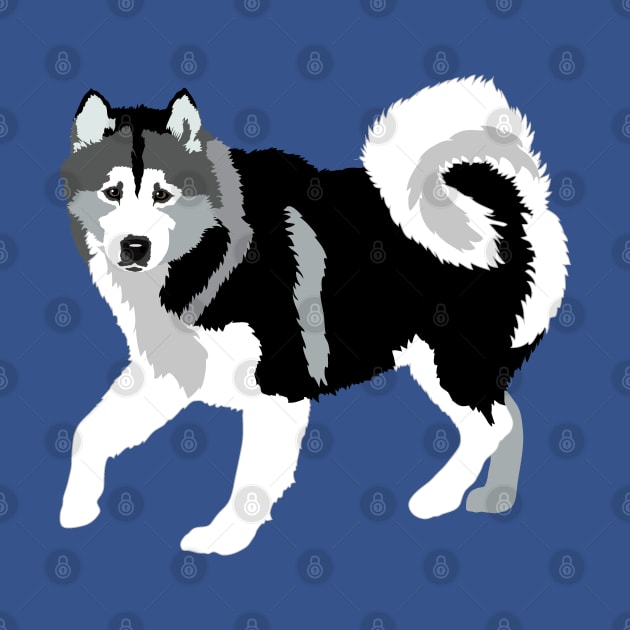 Alaskan Malamute Husky Dog by HotPinkStudio.Me