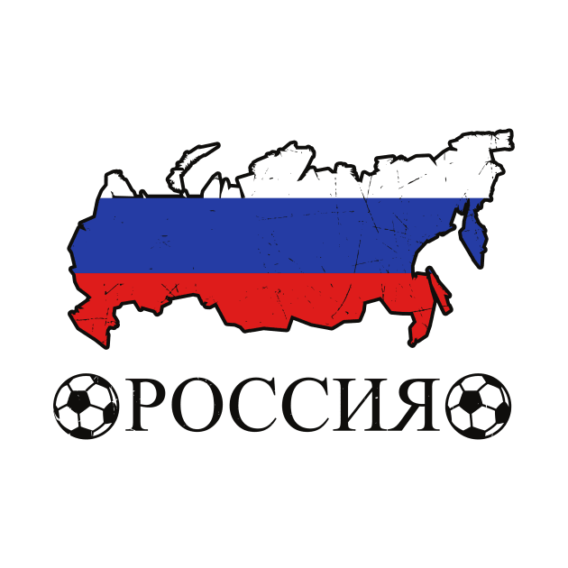 Russia Soccer Fan Country Russians by Foxxy Merch