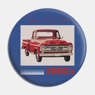 Classic Trucks Retro Truck Vintage Truck Tucker Truck Lover Pin