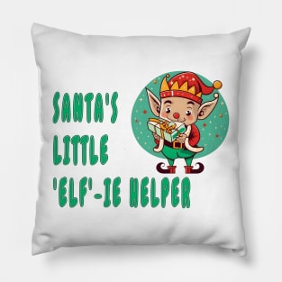 Santa's little 'elf'-ie helper Pillow