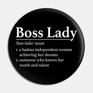 Boss Lady Funny Pin