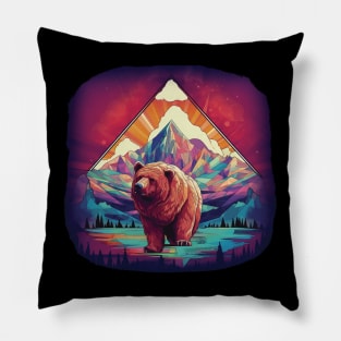 Mystic bear Pillow