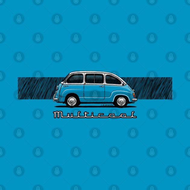 The classic Italian minivan car by jaagdesign