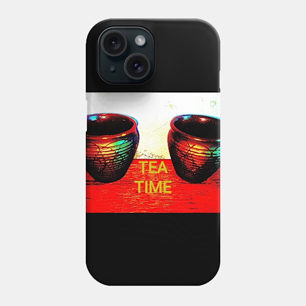 tea time Phone Case by sanjay mochi