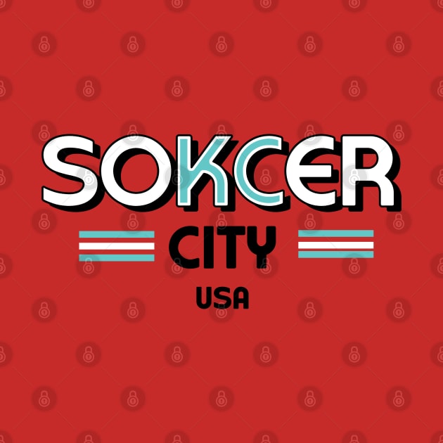 Kansas City Soccer City USA Current Red by Fountain City Designs KC