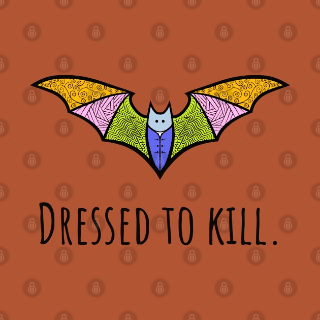 Cute Bat Dressed to Kill by Caving Designs