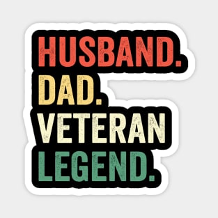 Husband Dad Veteran Legend Men Father’s Day Magnet