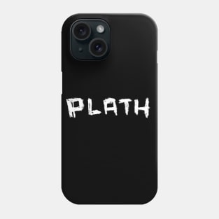 Plath, handwritten font Phone Case