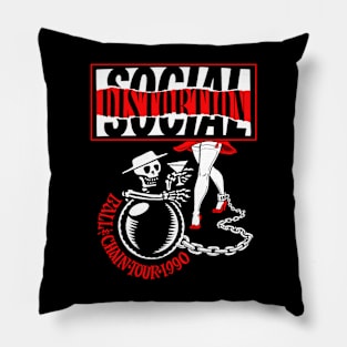 Social Distortion Skull Pillow