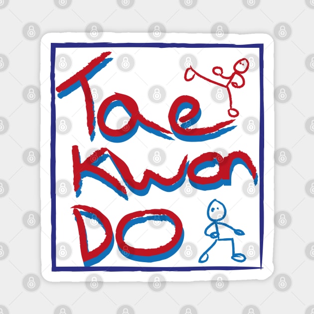 Taekwondo Box Logo Magnet by SpinningKickTKD