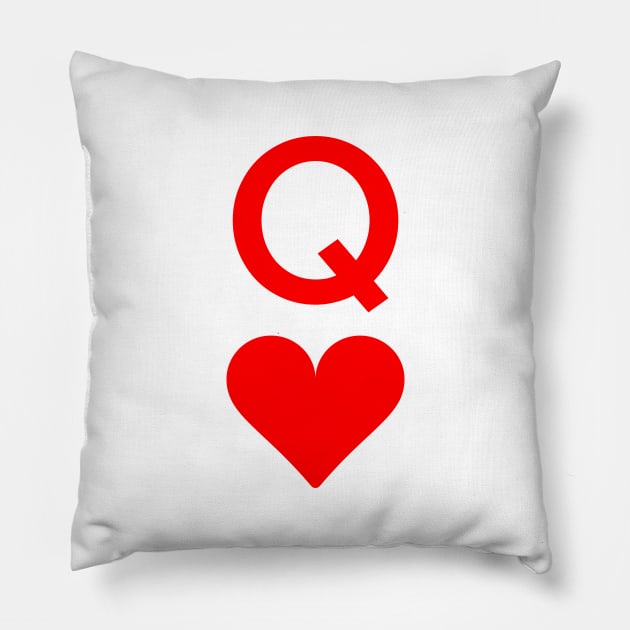 Queen Of Hearts Pillow by FanqishOfficial