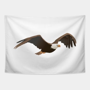 Flying Bald Eagle Tapestry