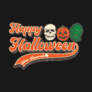 Happy Halloween Silver Shamrock T-Shirt