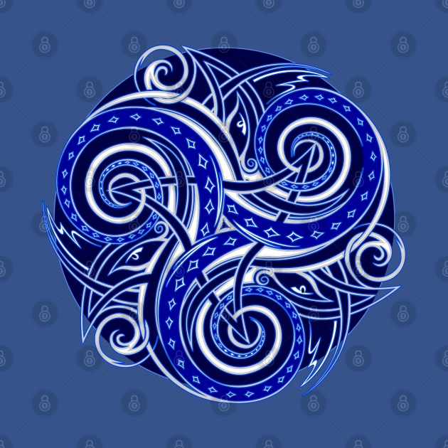 Celtic disk and Triskele symbol by Artist Natalja Cernecka