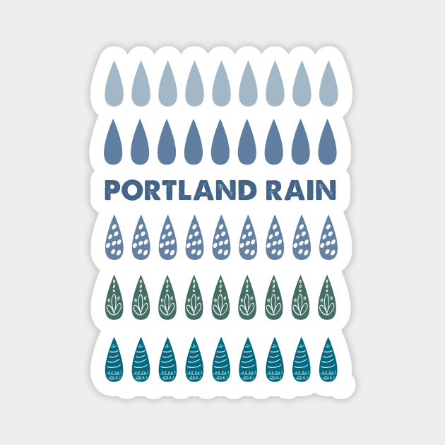 Portland Rain Magnet by nwsoulacademy