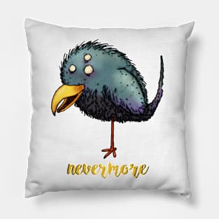 Creepy crow - Nevermore Pillow