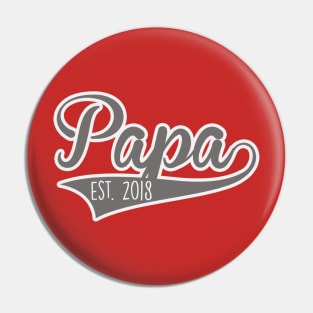 New Papa Established 2018 Pin
