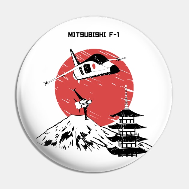 Japanese Mitsubishi F-1 illustration Pin by Virkalosa