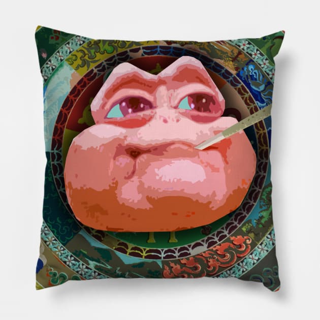 Baby Sinclair Stoner Pillow by dogeandpepe