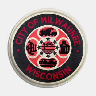 Milwaukee Chicks • AAGPBL Patch • Milwaukee, Wisconsin Pin