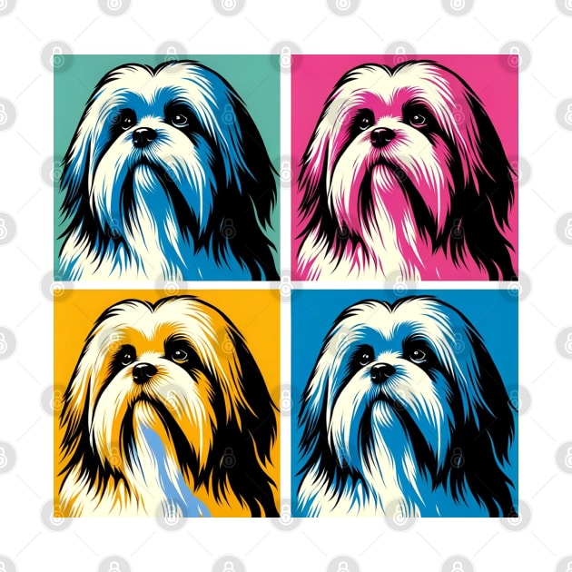 Lhasa Apso Pop Art - Dog Lovers by PawPopArt