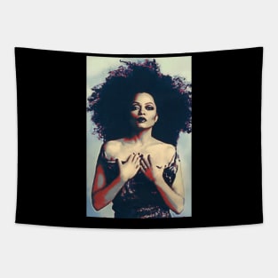Old poster Diana ross Tapestry