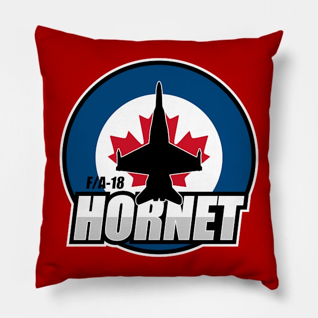 Canadian F/A-18 Hornet Pillow by Tailgunnerstudios