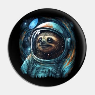 Sloth In The Space Pin