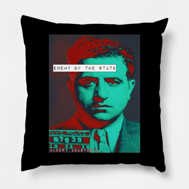 Albert Anastasia Pillow by BlackOzean