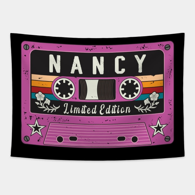 Retro Nancy name Tapestry by Vintagety