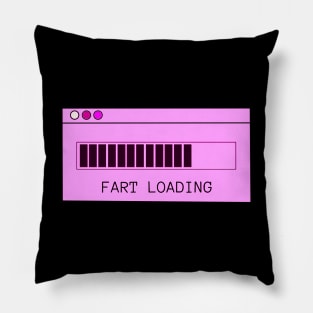 Fart Loading Pink Pillow