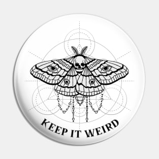 keep it weird hawkmoth Pin