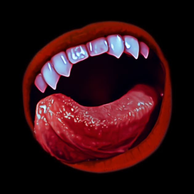 Vampire Snack Time | Fanged Vampire Lips by Vampyre Zen