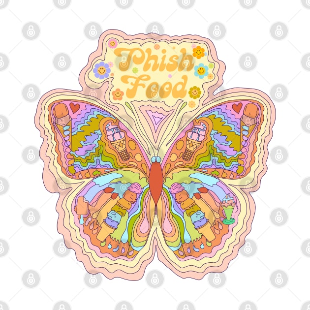 Phish Food - Phish 70s Butterfly by Deardarling